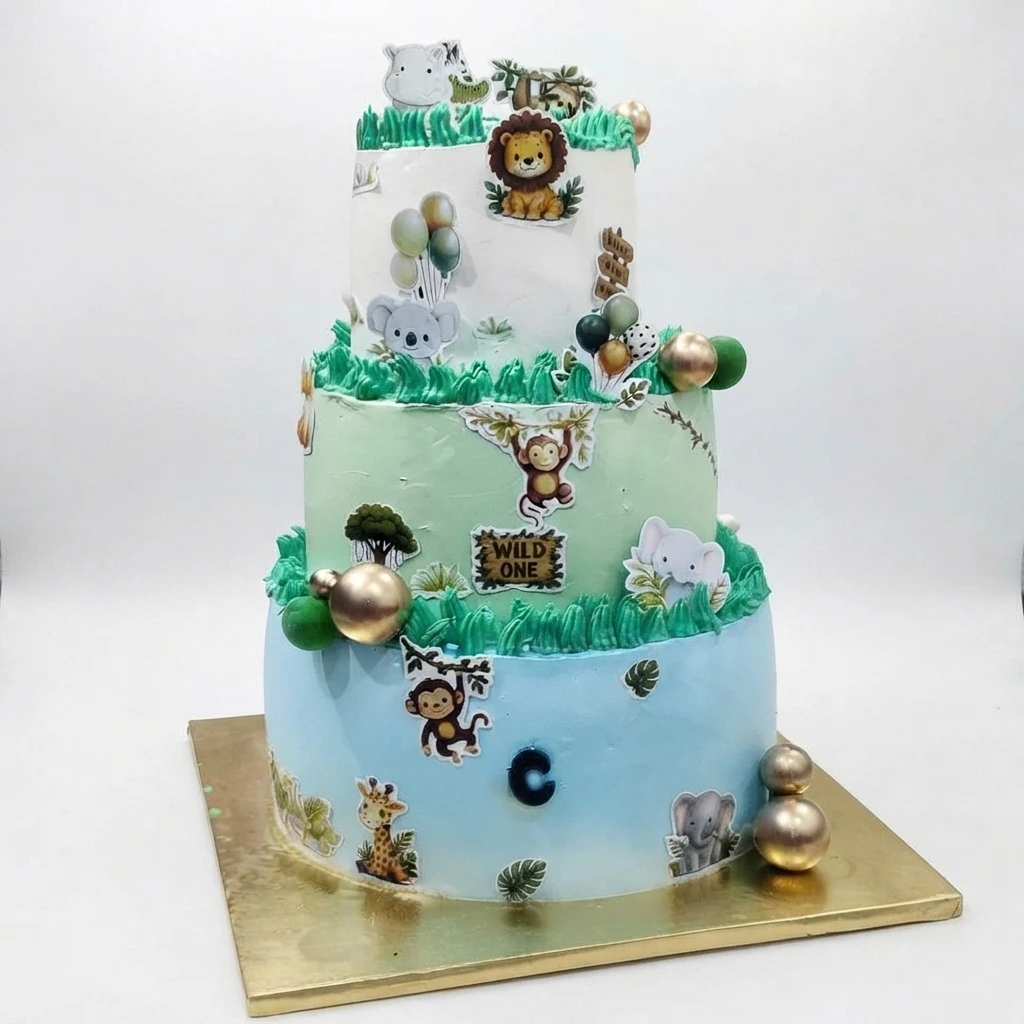 Pineapple Safari Cake